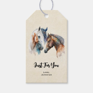 Étiquettes-cadeau Beaux Chevaux Style Boho Occidental