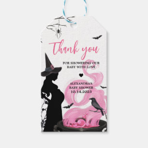 Étiquettes-cadeau Bébé brasse Pink Witch Tags favoris