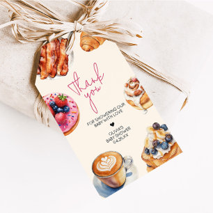 Étiquettes-cadeau Bébé Brunch Pâtisseries de pain Baby shower Favori