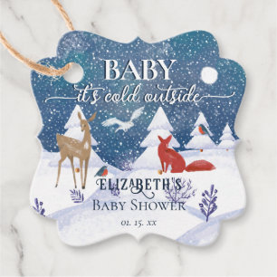 Étiquettes Cadeau Bébé Il fait froid à l'extérieur du Baby shower bo