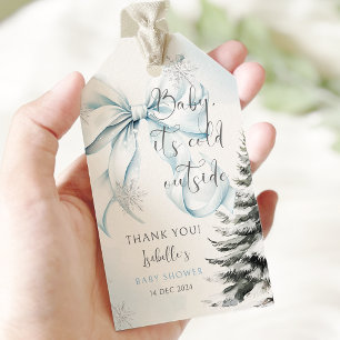 Étiquettes-cadeau Bébé il fait froid Dehors Baby shower de la poule