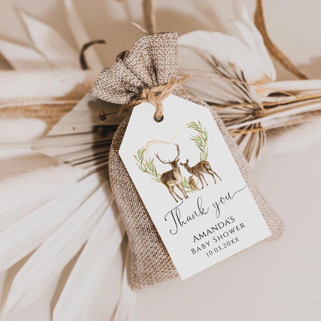 Étiquettes-cadeau Bébé Il fait froid dehors Baby shower Merci (Créateur téléchargé)