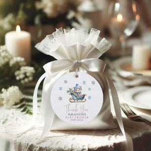 Étiquettes Cadeau Bébé Il fait froid dehors Baby shower Ours Favor T