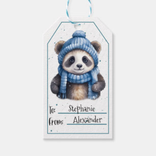 Étiquettes-cadeau Bébé mignon Panda Tags cadeaux
