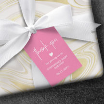 Bébé rose profonde fille Douche Petit Merci de coe