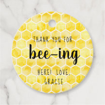 Bee Theme Merci pour Bee-ing Ici Jaune et noir