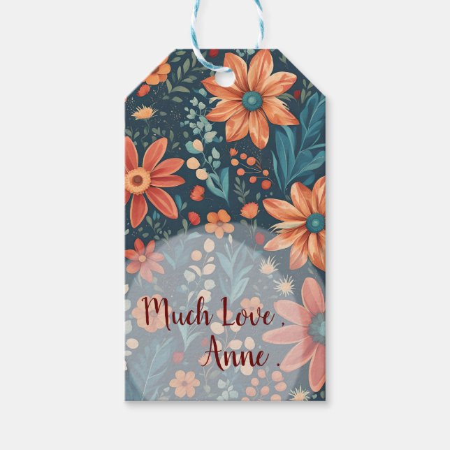 Étiquettes-cadeau Belle Inspiration Florale (Devant)