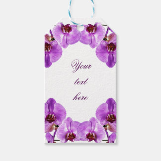 Étiquettes-cadeau Belle orchidée violette phalaenopsis