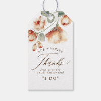 Belles fleurs d'automne Mariage Merci