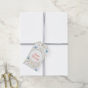 Étiquettes-cadeau Bénédiction de Pâques Nom personnalisé Floral