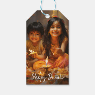 Étiquettes-cadeau Bénédictions radieuses : Diwali Joy avec les enfan