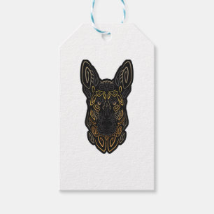 Étiquettes-cadeau berger allemand design berger allemand cadeaux ber