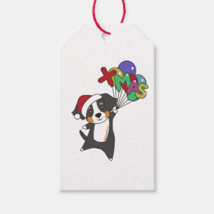 Étiquettes-cadeau Bernese Joyeux Noël Joyeux Chiens de Noël