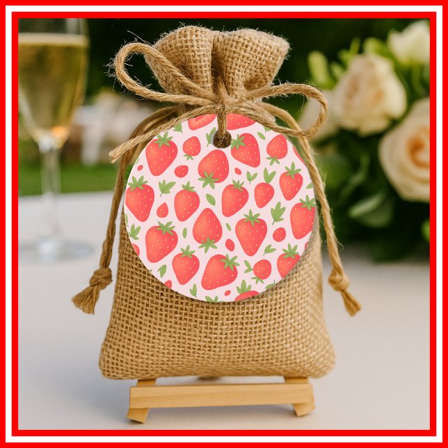 Étiquettes Cadeau Berry fraise Baby shower sucré (Créateur téléchargé)