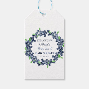 Étiquettes-cadeau Berry Sweet Baby shower Blueberry Baby Girl Boy