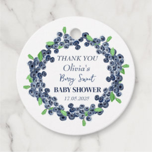 Étiquettes Cadeau Berry Sweet Baby shower Blueberry Baby Girl Boy