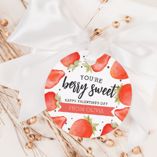 Étiquettes Cadeau Berry Sweet   Classroom Valentine's Day Tags