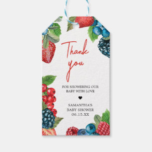 Étiquettes-cadeau Berry Sweet Summer Baby shower Favoriser les étiqu