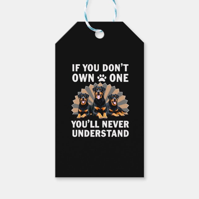 Étiquettes-cadeau Best Rottweiler Art For Men Women Kids Rottie Rott (Devant)