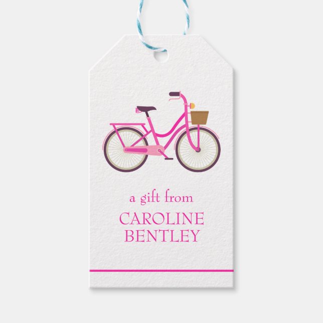 Étiquettes-cadeau Bicyclettes personnalisées Bicyclettes cadeaux (Devant)