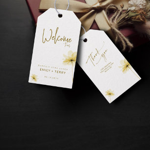 Étiquettes-cadeau Bienvenue à Happy Ever After Mariage Merci