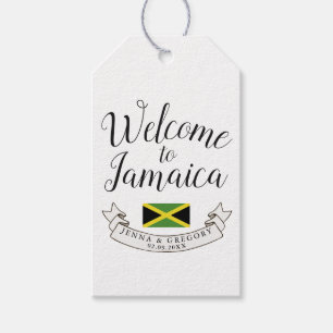 Étiquettes-cadeau Bienvenue en Jamaïque   Personnalisation du mariag