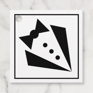 Étiquettes Cadeau Black Tie - Soirée Tuxedo pour Enterrement de Vie 