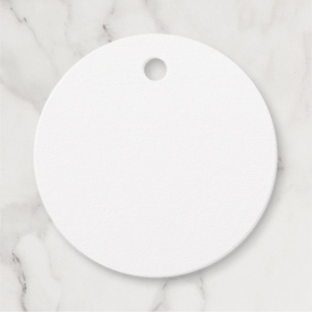 Étiquettes Cadeau Blanc clair blanc 2" Cercle Cartes de visite de ba (Devant)