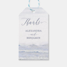 Bleu Blanc Aquarelle Nautique Plage Mariage