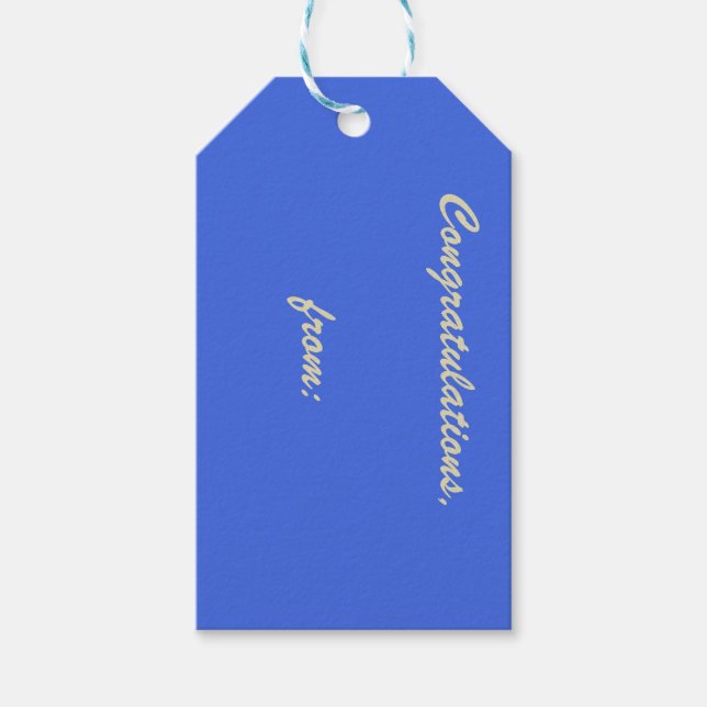 Étiquettes-cadeau Bleu bleu clair 10-Pack d'étiquettes cadeaux (Devant)
