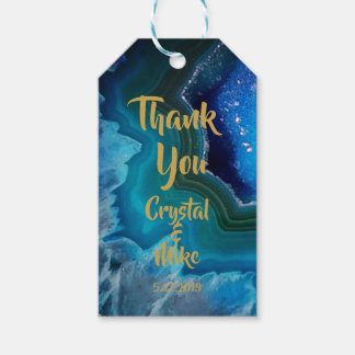 Étiquettes-cadeau Bleu cristal