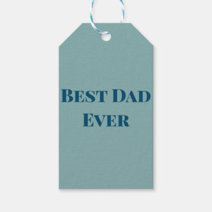 Étiquettes-cadeau Blue happy fête des pères best Papa a jamais ajout