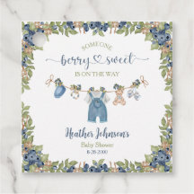 Blueberry Berry Sweet Clothesline Baby shower