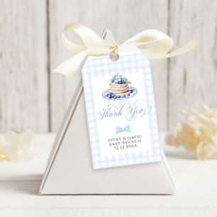 Étiquettes-cadeau Blueberry Pancake Baby Brunch Baby shower Garçon