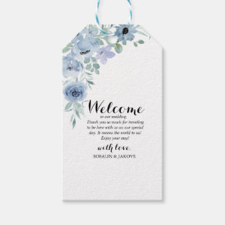 Étiquettes-cadeau Boho Blush Floral Wedding Invitation