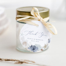 Boho Elegant Ocean Beach Blue Mariage Merci