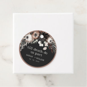 Étiquettes Cadeau Boho Rustique rouille gothique Mariage botanique n