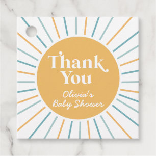 Étiquettes Cadeau Boho Voici venir le fils baby shower soleil