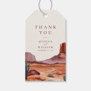 Étiquettes-cadeau Boho Watercolor Desert Wedding Favor Cadeaux Tags