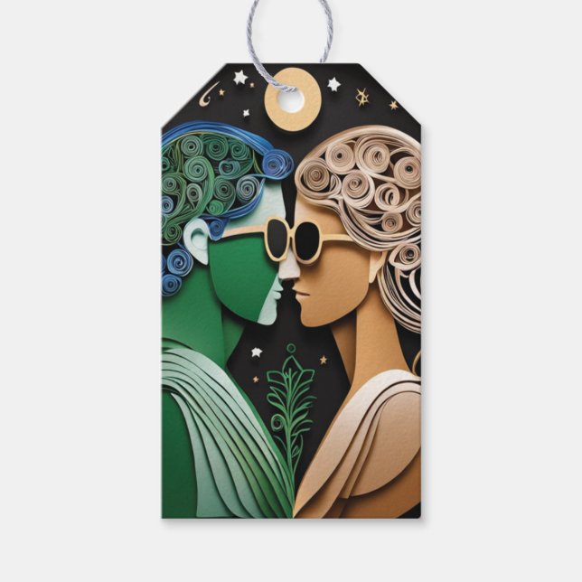 Étiquettes-cadeau Boho Wedding Favor (Devant)