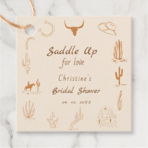 Boho Western Saddup Cowboy douche nuptiale