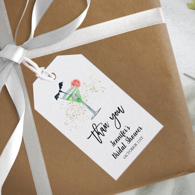 Étiquettes-cadeau Boire des Whitches Halloween Cocktail Fête des mar (Créateur téléchargé)
