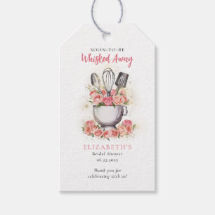 Étiquettes-cadeau Bol Mélangeur de Mix de Pâtisserie Emporté Roses E