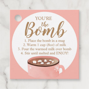 Étiquettes Cadeau Bombe au chocolat chaud Tags Vous êtes le cacao à 