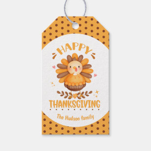 Étiquettes-cadeau Bon thanksgiving Cute Turkey Tags cadeaux