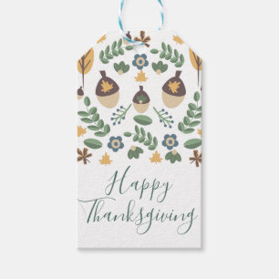 Étiquettes-cadeau Bon thanksgiving Fall Folk