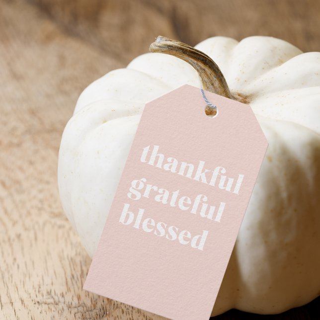Étiquettes-cadeau Bon thanksgiving | Remerciements bénis (Créateur téléchargé)