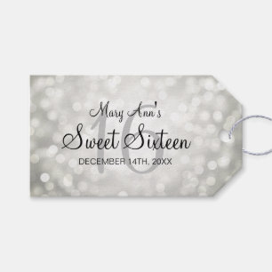 Étiquettes-cadeau Bonbon 16 lumières de parties scintillantes