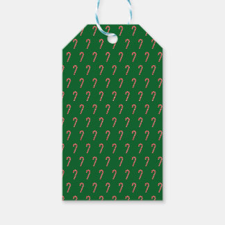 Étiquettes-cadeau Bonbon traditionnel canne & vert