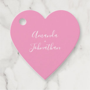 Étiquettes Cadeau bonbons au coeur doux en couple pastel WEDDING SHO